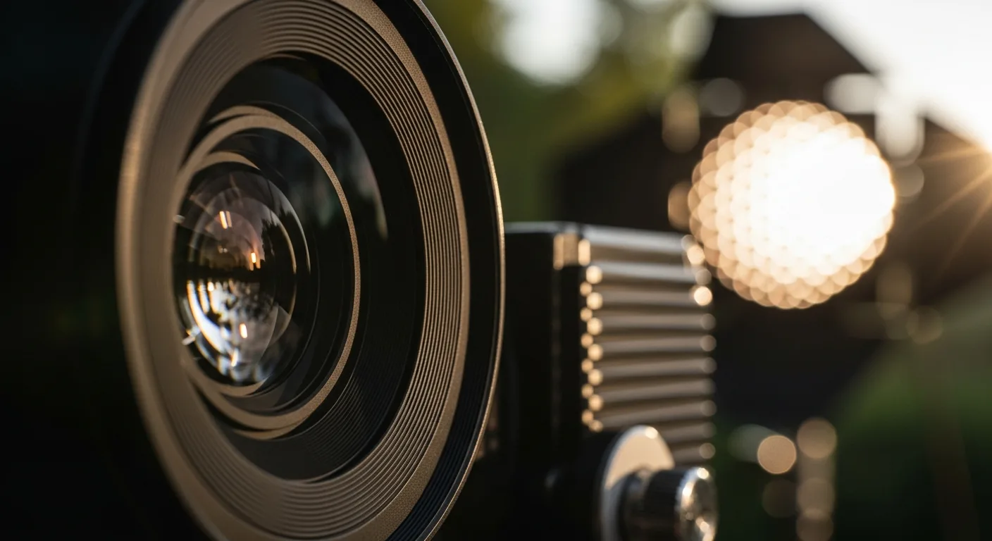 Tournage vidéo avec éclairage cinématographique professionnel